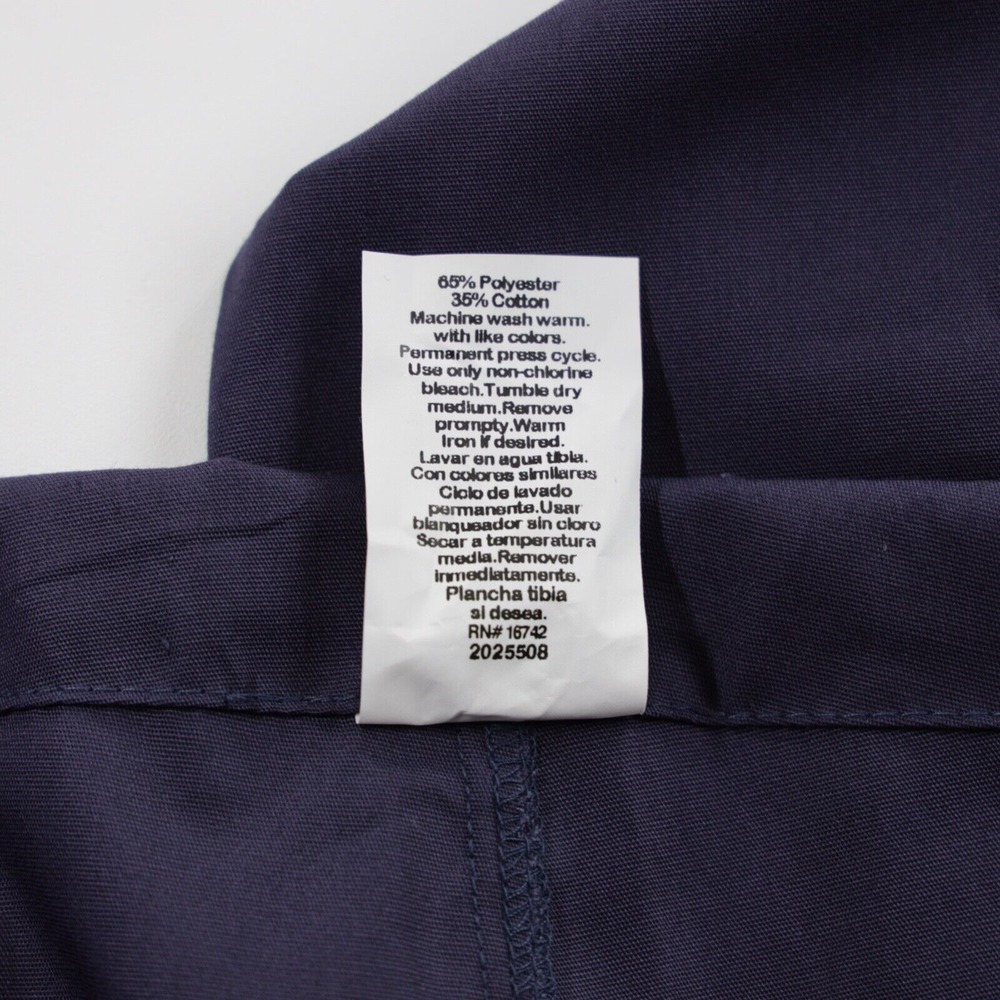 Fundamentals Unisex Drawstring‎ Waist Pocket Scrub Pants Navy Size M - Picture 8 of 8